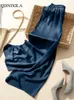 2024 Summer Korean Style Satin Womens Wide Leg Pants High midje Casual Elegant Saggy Ice Silk Woman Byxor Löst Capris Pants 240423