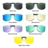 Sonnenbrille polarisierter Clip auf über verschreibungspflichtiger Brille Katzenaugenform Ultra-Licht-Flip Up Sun UV400 Praktische Farbtöne