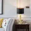 Tischlampen planisch zeitgenössische Dimmlampe LED Kreative Klassiker Schwarz Lampenschattenschreibtisch Licht für Wohnzimmer Schlafzimmer zu Hause