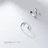 Stud -oorbellen Colusiwei Aankomst 925 Sterling zilveren geometrische spiraalgolflijn oorbel voor vrouwen eenvoudige oorspeld fijne sieraden meisje cadeau