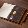 viajantes artesanais notebook notebook marrom diário de couro genuíno de couro de couro