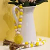 장식 인형 3 조각 레몬 나무 구슬 화환이있는 술 테마 장식 농가 계층 트레이 테이블 벽을위한 집 장식 농가