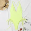 Women's Swimwear 2024 Sexy Black One Piece Swimsuit Push Up Women Lace Monokini Thong Bodysuit Bathing Suit Swim Wear Beachwear XL