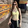 Tanks de femmes Summer Sexy Girl Spicy Lace Lace Bless Top 2024 Perspective Slim Short Clothing