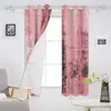 Rideau rose peinture texture peinture peinture salon salon panel panners rideaux pour chambre à coucher