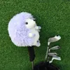 Plush Hedgehog Golf Wood täcker plysch förare djurgolf headcovers roliga golfhuvud täcker samling söt mjuk golfskydd 240415