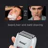 Original Kemei Finishing Fade laddningsbart elektriskt rakapparat hårskägg rengöring rakkniv för män skallig rakmaskin 240420