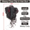 20Pcs/Lot 2024 New Lazy Wind Grab Clip Fluffy Long Beard Hair Package Wig Set Ponytail Wig Ring Hair Clip Female Bridal Hair Accessories