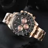 Watch Watches AAA 2024 Mens Hot, продавая мужская стальная полоса Новая цветная трудовая часы Quartz Multi -функциональные часы