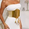 Ceintures femelles rose corset peplum large ceinture ceinture de la ceinture de mode magique bandage bandage corde en dentelle vintage ceintures