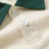 Polos masculin 200g Polon en coton pur avec collier de collier blanc pur t-shirtl2405
