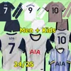 24 25 Tott Enha Ms Kane Son Soccer Jersey Spence Perisic Dier 2024 Lucas Romero Football Kit Shirt White Home Tops Men Kids Set Jersey Maddison Richarlison