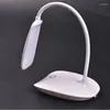 Lampade da tavolo Lampada USB LED Studio Luce con trucco a clip 6 volte in gamma di vetro per la camera da letto