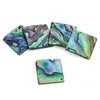 Charms 2pcs 27 mm natürliche Abalone -Schale Square Slice Exquisit für Schmuck Making DIY Elegantes Halskettenarmbandzubehör machen