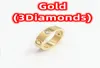 Moda sprzedająca pierścienie zespołu z diamentami i bez diamentów w trzech kolorach 8439538