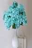 Silk Hydrangea Flower Bunch 7 Headspice 50cm1968 inch Artificial Teal Blue Color Continental Large Hydrangea voor thuisshow9175979