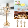 Candle Holders Golden Crystal Crown High Stand Tealight Holder Wedding Party Banquet Home Decoration Luxury European Style