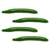 Decorative Flowers 4 Pcs Simulation Cucumber Model Simulated Green Plants False Decorate