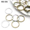 Keychains 5pcs 28.1mm Blank Circle Metal Keyring Keychain Key Holder Split Ring Making DIY Connector Accessories Jewelry Finding Wholesale
