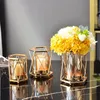 Kerzenhalter Metall Hexagonalhalter Home Multifunktional Blumenarrangement Vase Dekoration Desktop Exquisite Geschenk