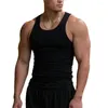 Erkek tank üstleri uygun fiyatlı marka yeleği erkekler kolsuz ince tasarım sporları günlük hızlı kurutma erkek polyester