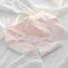 Frauenhöhe niedliche Cartoon Baumwolle Unterwäsche weicher Atmungsdruck nahtlos für Frauen Erdbeer -Dessous Calcinhas Feminina