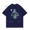 デザイナーストーンズアイランドネスTシャツ夏のメンズウェア通気性緩んだ手紙プリント愛好家ストリートファッションコットンTシャツ