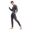 Vêtements de nuit thermiques pour hommes pour hommes pour hommes Long Johns Winter O-Neck Casual Warm-Shearts