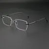 Okulary przeciwsłoneczne ramy MJIEDR czyste tytanowe okulary ramy Mężczyzny