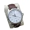 Nya Gents Men's Automatic 2813 Movement Watch Men White Black Blue Dial Watches Sapphire Classic Cellini 50509 Leather Dress Wristwatches