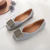 Casual Shoes Paillette Crystal Buckle Weaving Flats Woman Moccasins Ballerina Slip On Cozy Loafers Sticked Thread Ladies Plus Size34-43