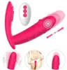 Wearable Panty Vibrator Wireless Remote Automatic Thrusting Dildo Vibrator GSpot Clitoris Stimulate Adult Toy For Woman Q06026665386