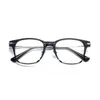 Zonnebrillen Optische bril voor mannen Dames Retro -ontwerper NPM142 Fashion Square Titanium Fiberglass Frames European and American Style