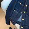 Oceanlove Denim Kurtki dla kobiet Spring Autumn Buttons Vintage Chaquetas Korean Fashion Blue Proste Chic Ropa de Mujer 240423