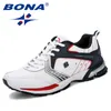 Bona Running Men Mode Outdoor leichte atmungsaktive Sneakers Schnürsport Sport wandeln Jogging Schuhe Mann bequem 240428