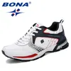 Bona lopende mannen mode buitenlicht ademende sneakers veter sport wandelen joggingschoenen man man comfortabel 240428