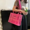 2024 여성을위한 가방 여성 디자이너 고급 가방 투명 핸드백 쇼핑 핑크 투명 어깨 메신저 해변 핸드 백 지갑