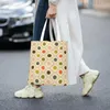 Einkaufstaschen süße Orla Kiely Flower Spot Sommer -Tasche Recycling Skandinavisches Blumenhändler Canvas Shopper Umhängetasche