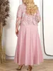 Basic Casual Dresses Two dresses womens spring and autumn embroidered floral long dress used for wedding guests and parties plus size womens clothingL2405