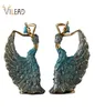 Vilead Dancer Figurines Peacock Résumé Art Ornement Statue Sculpture Résine Modèle Home Office Home Decoartion Craft Desktop Decor 22081808212