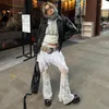 Damesbroek y2k sexy floral kanten mesh zie door broekkirt vintage esthetische witte rok wijd uitlopende vrouwen zomer mode streetwear