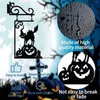 Dekorative Figuren Metall Halloween Wall Art Deco Home Office Wohnzimmer Garten Schlafzimmer Skulptur Yule Jungs Ornament