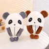 Bérets Chapeau de panda mignon pour les femmes en automne et en hiver Fure protection contre l'oreille chaude Enfants en plein air à l'épreuve du vent froid