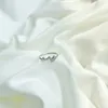 Cluster ringen S925 Sterling Silver Double Love Ring vrouwelijke mode persoonlijkheid hartvormige sieraden