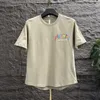 Top stampare magliette maschi magliette di heather da uomo alfabeto watercolor kpop abiti coreano moda moda tendenza all'ingrosso XL 240430