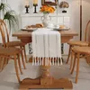 Table Mats Runners Woven Tablecloth Setting With Fringe Runner For Wedding Home Party Decorations Textile Supplie