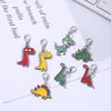 Portachiavi da 5 pezzi/lotto Collana Dinosauro CAMPIO BASSO DIY BASSO PENDANT CINETTO GIOITÀ PER DONNE FASHI FASCIFICA