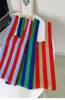 Borse da sera borsette giapponese Corea del Sud Contrasto Colore a strisce a strisce per spalla a maglia per la spalla intrecciata Shopping Bagevening8188340