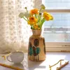 Вазы европейского стиля сельская местность керамика ручной роспись искусство ваза гостиная спальня столешница цветочные компоненты дома украшение