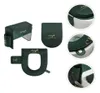 Toalettstol täcker 1set vattentät kudde vattentank täcke lock mörkgrön4480271